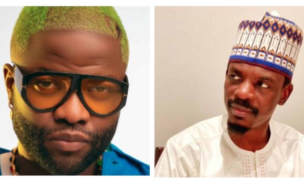 L R Nigerian Singer Skales Former Presidential Aide Bashir Ahmad scaled