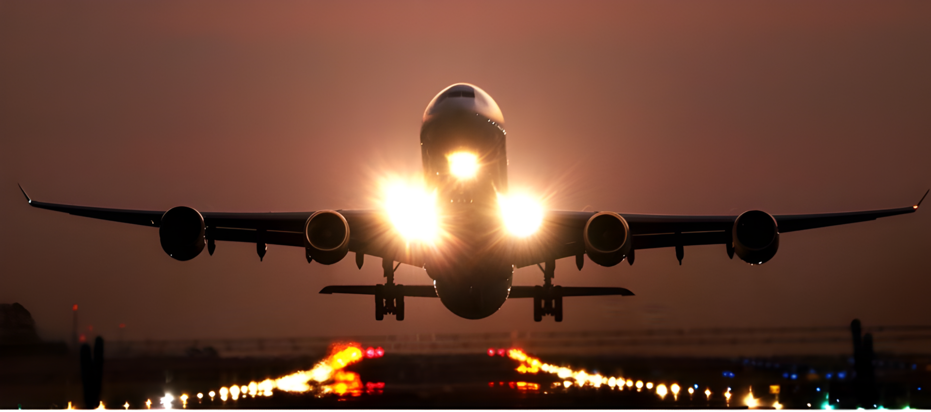 An aircraft taking off