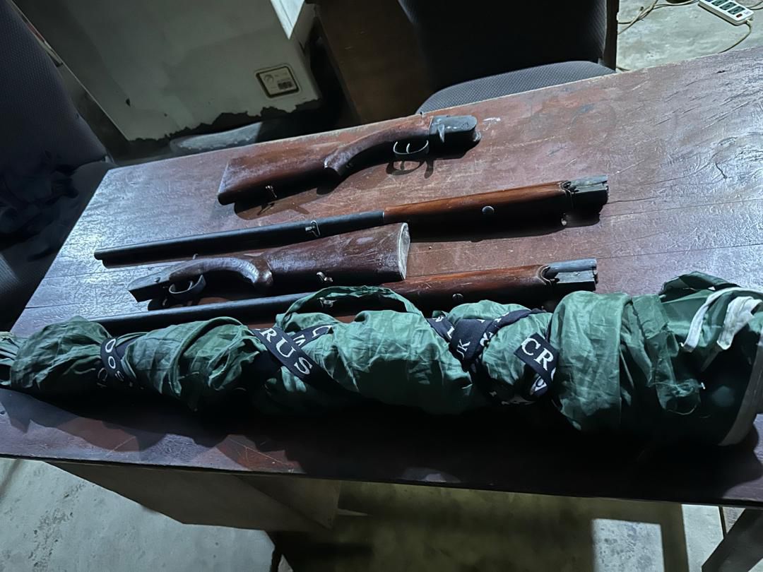 Arms recovered by police in Cross River