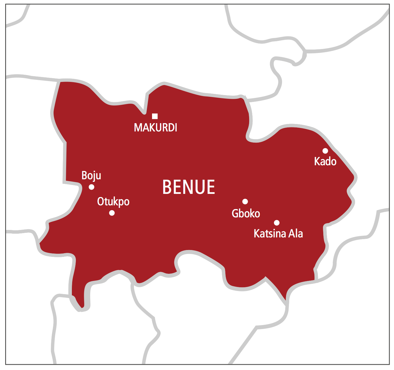 Benue map