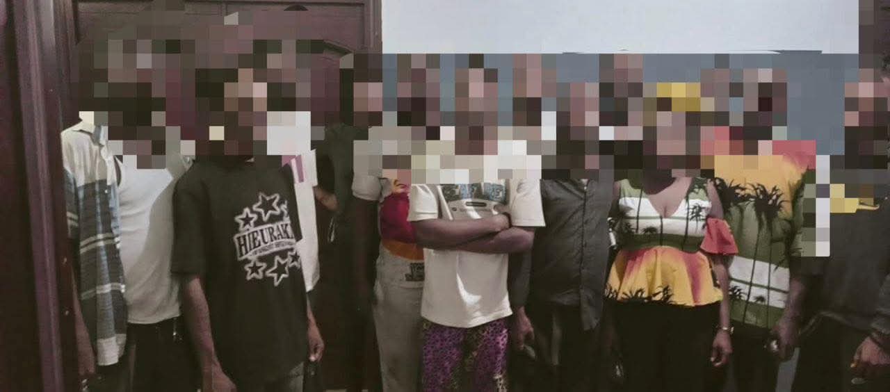 Blurred photo of rescued victims