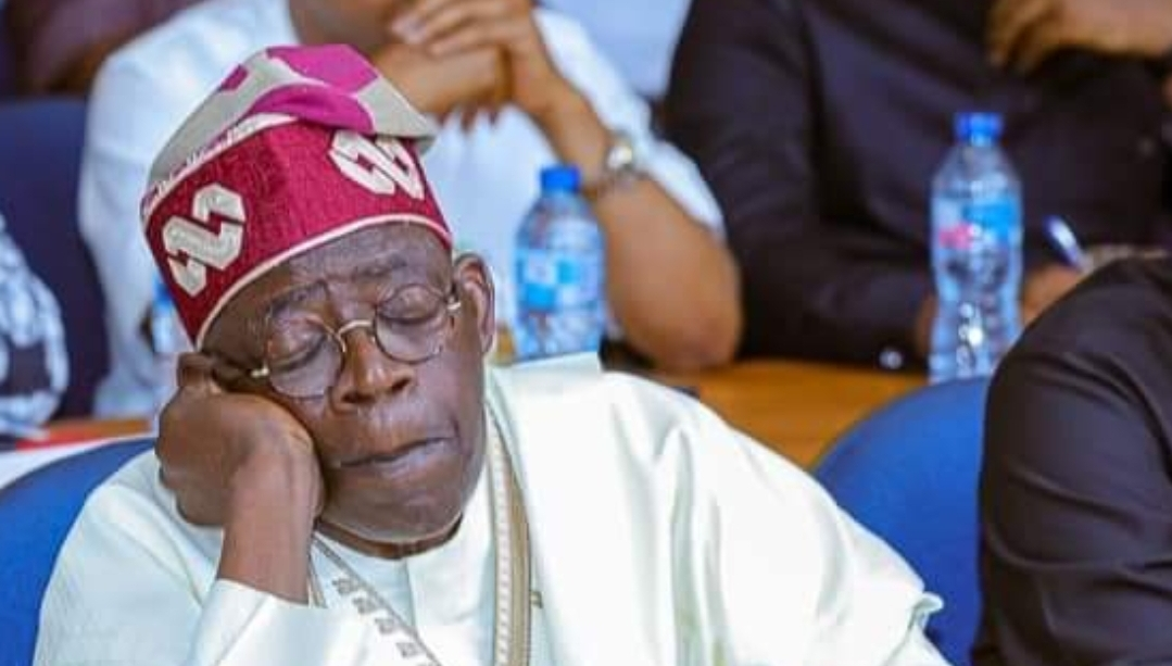 Bola Tinubu Sleeping