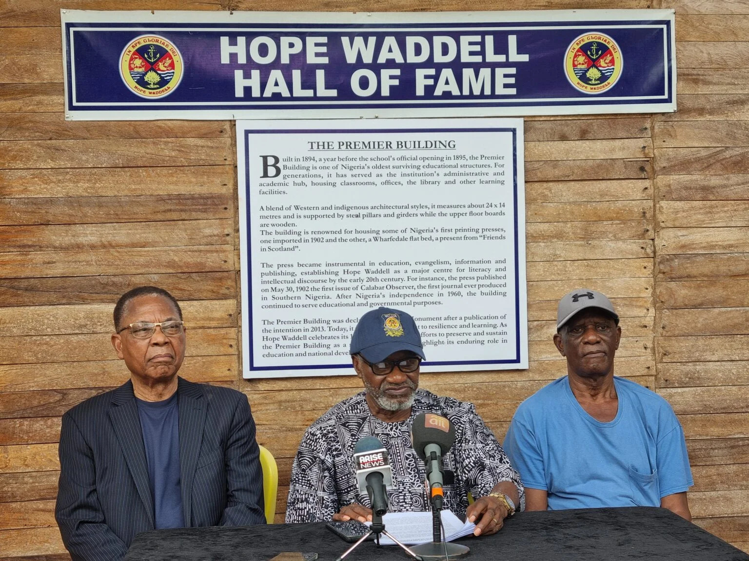 Chairman of the Hall of Fame and Museum Ekpe Ita during a press conference in Calabar on Friday