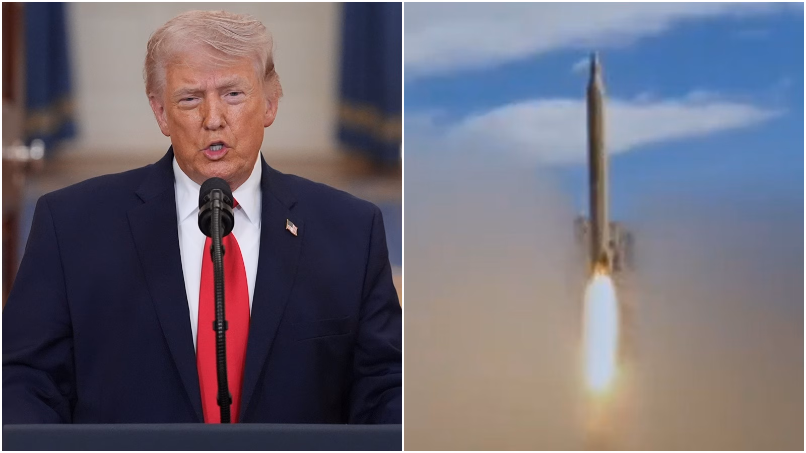 Donald Trump Iran missile launch 1
