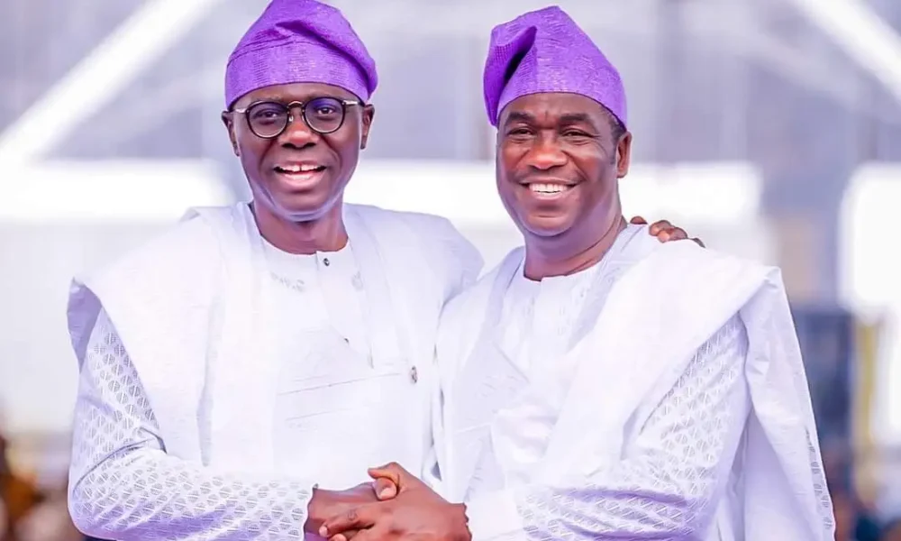 Governor of Lagos State Babajide Sanwo Olu and Deputy Governor Hamzat