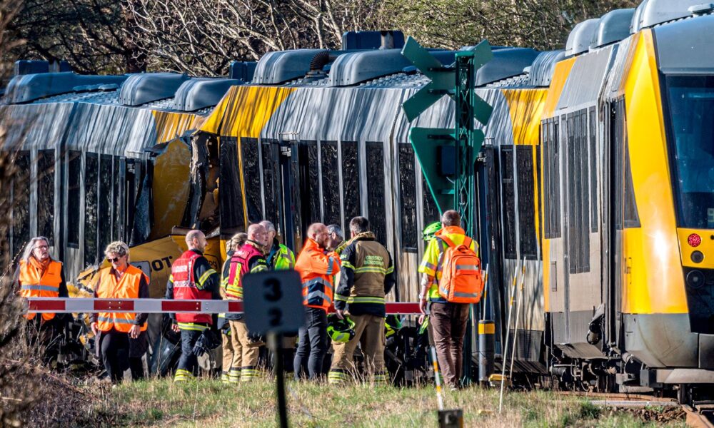 Head On Train Collision In Denmark