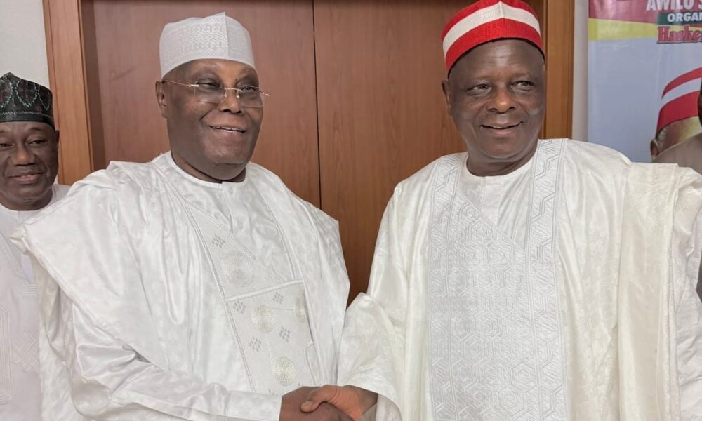 L R Ex vice president Atiku Abubakar and former presidential candidate Rabiu Kwankwaso e177644692614