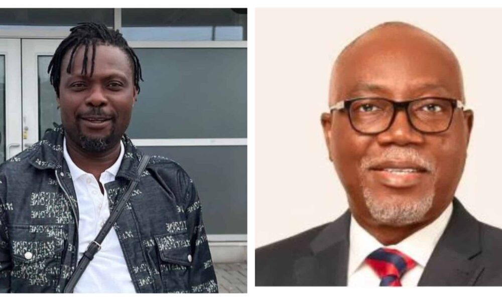 L R Nollywood Actor Kunle Afod and Governor Lucky Ayiedatiwa scaled