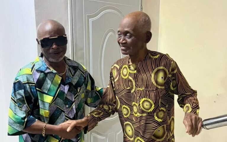 L R Nollywood actor Tony Akposheri with the late Davis Ofor aka Clarus Credit IG@tonyakposheri e17