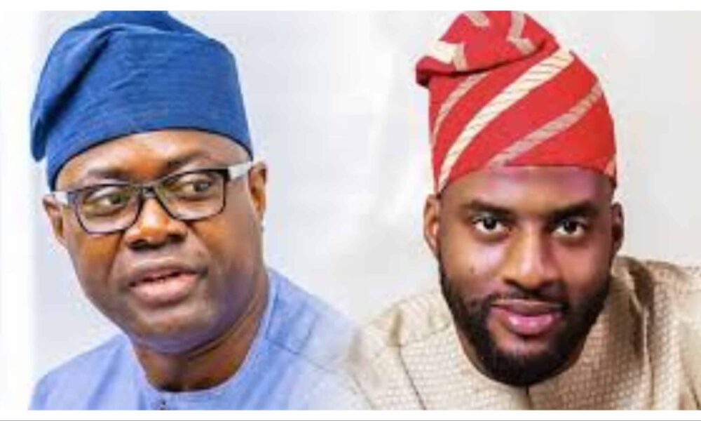 L R Oyo State Governor Seyi Makinde and House of Assembly Speaker Adebowale Ogundoyin 1
