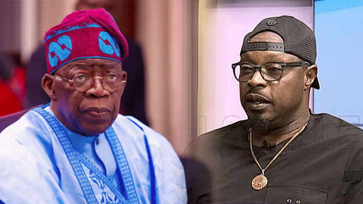L R President Bola Tinubu and Veteran Rapper Eedris Abdulkareem