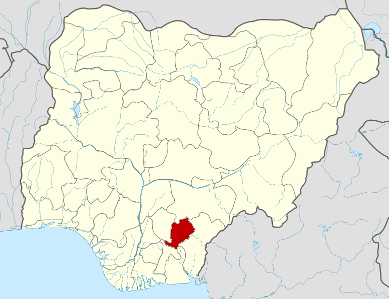 Nigeria Ebonyi State map