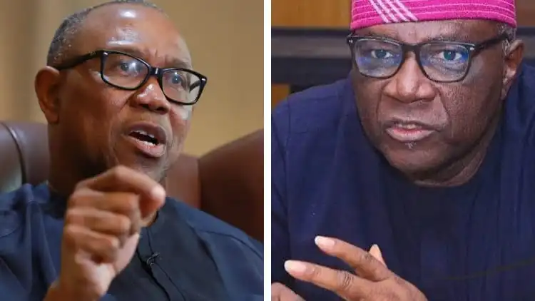 Peter Obi and Bayo Onanuga