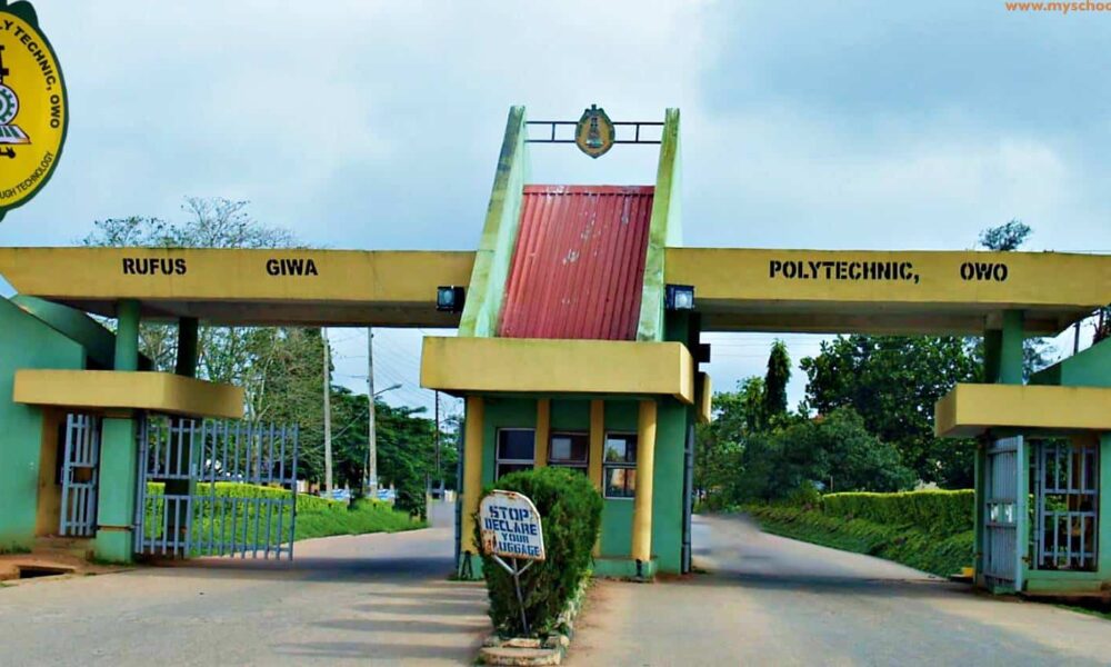 Rufus Giwa Polytechnic Owo RUGIPO