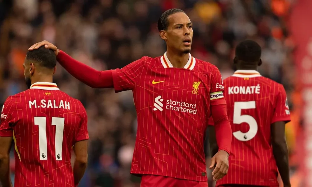 Virgil Van Dijk and Mohamed Salah