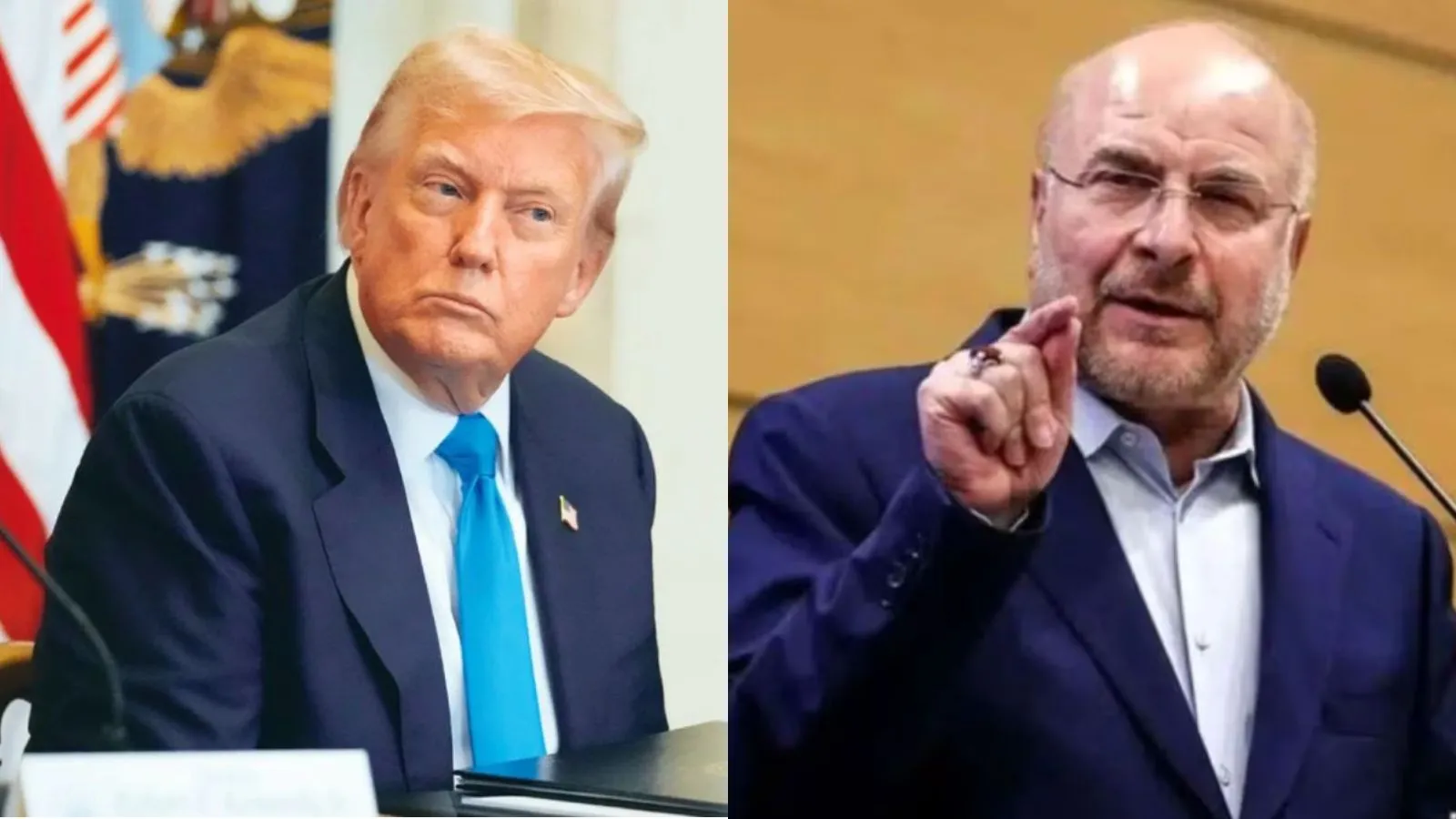 trump and ghalibaf express photo