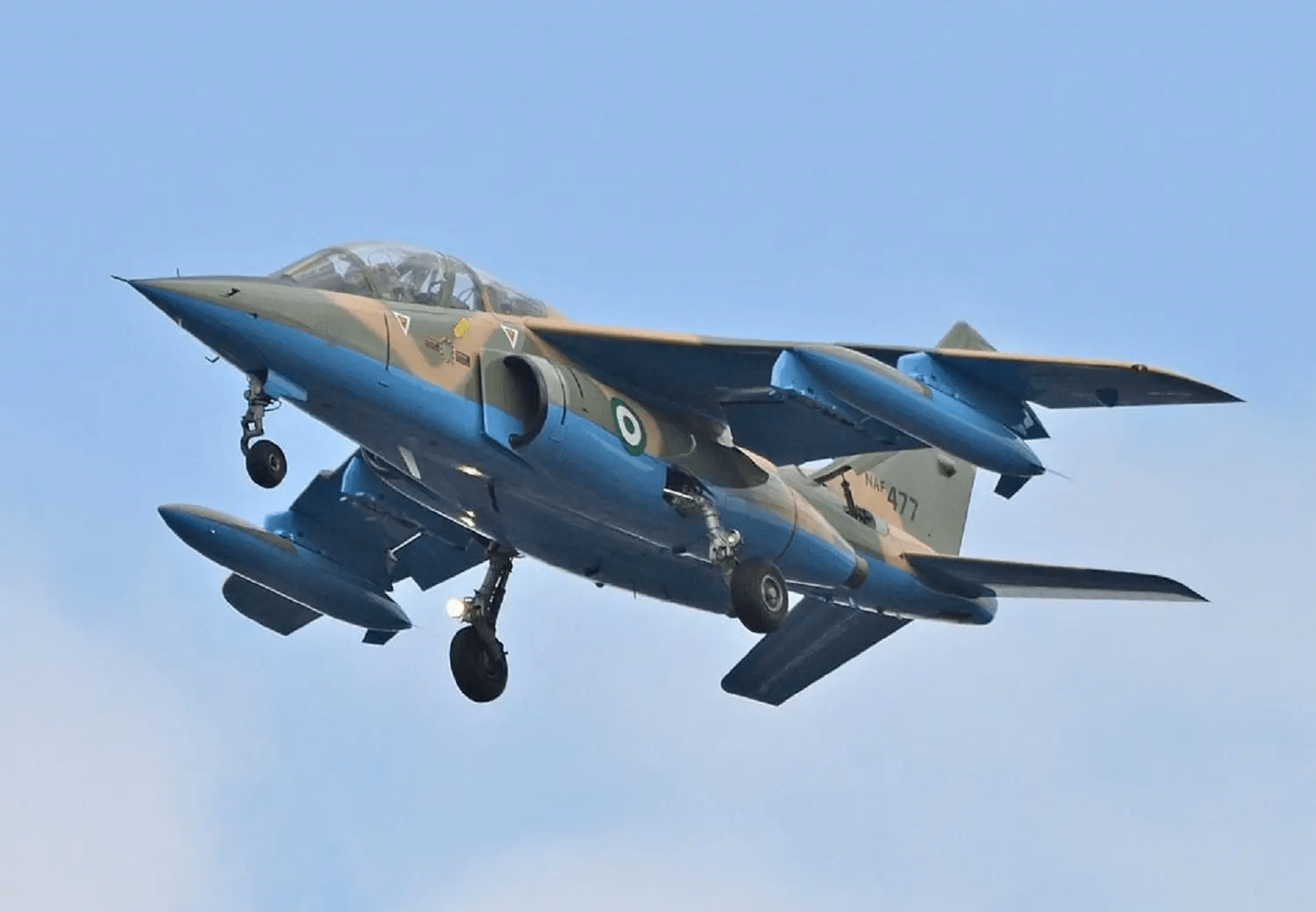 Air Force jet flying