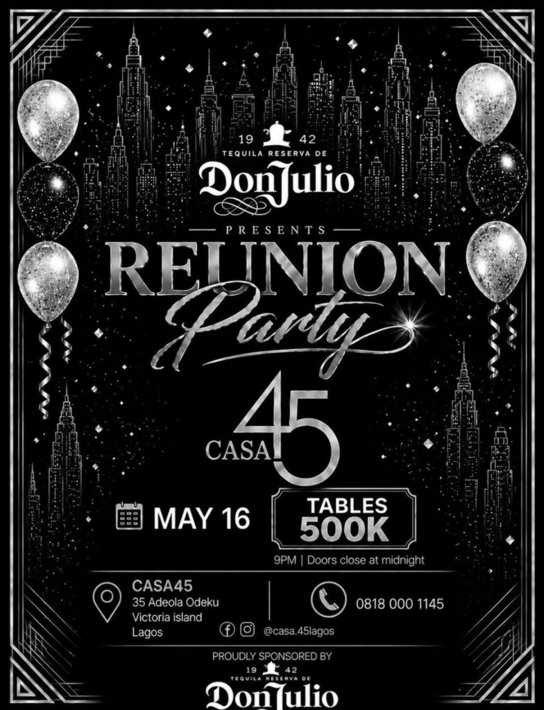 CASA 45 Hosts High Stake Reunion Party Tonight