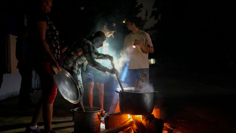 Citizens now cooking with firewood following blackouts in Cuba as