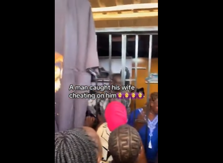 Husband locks wife and alleged lover inside her shop after