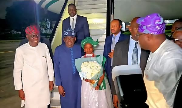President Tinubu Arrives Lagos After International Engagements For APC Primaries