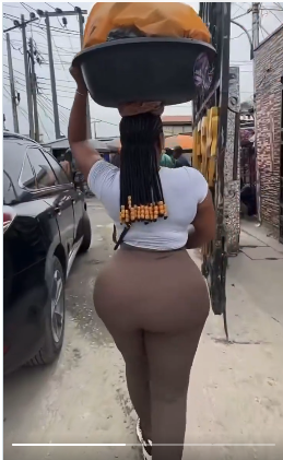 Lady with big bmbm decides to hawk pure water and