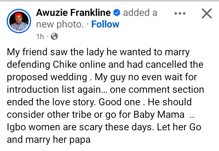 Man ‘cancels proposed wedding over his fiancees comment defending Nigerian