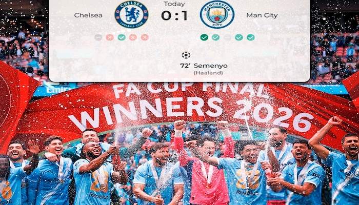 Manchester City beat Chelsea 1-0 to win FA Cup