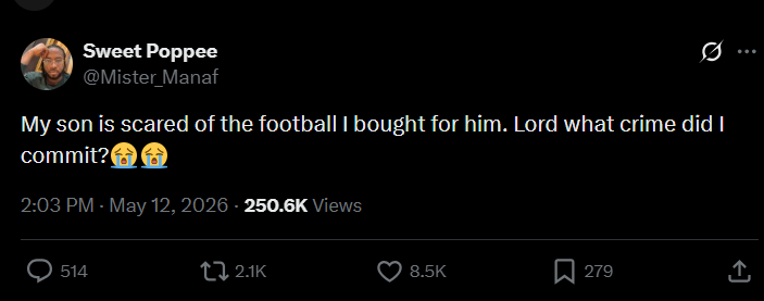 My son is scared of the football I bought for