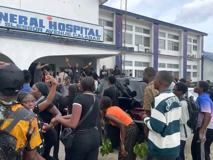 Photo of protest at the General Hospital Calabar 1