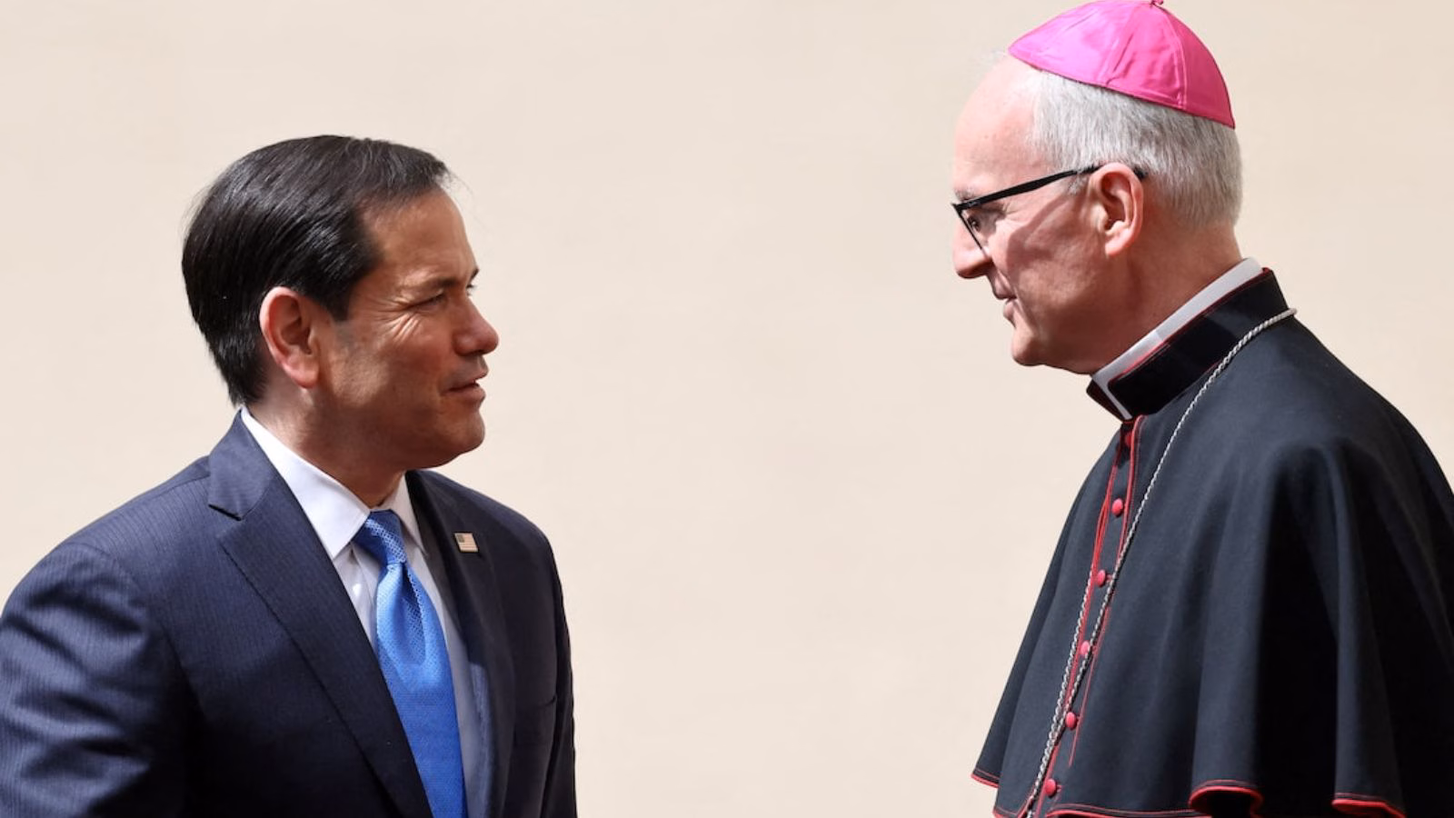 Rubio arrives to meet Pope Leo as Trump keeps up attacks on pontiff