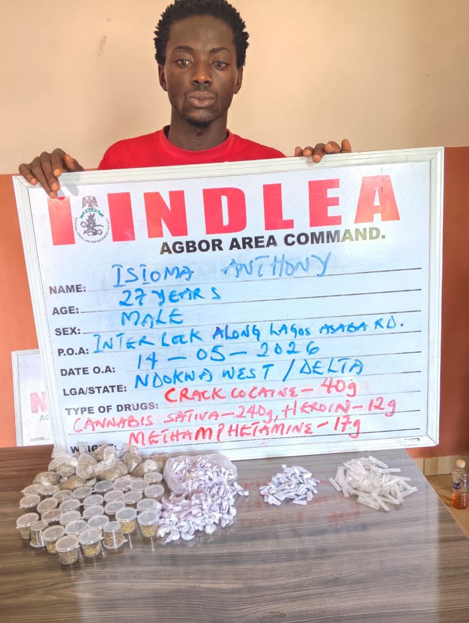 Suspected drug dealer arrested in Delta pleads for forgiveness blames