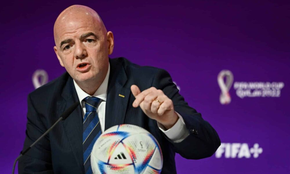 The President of FIFA Gianni Infantin
