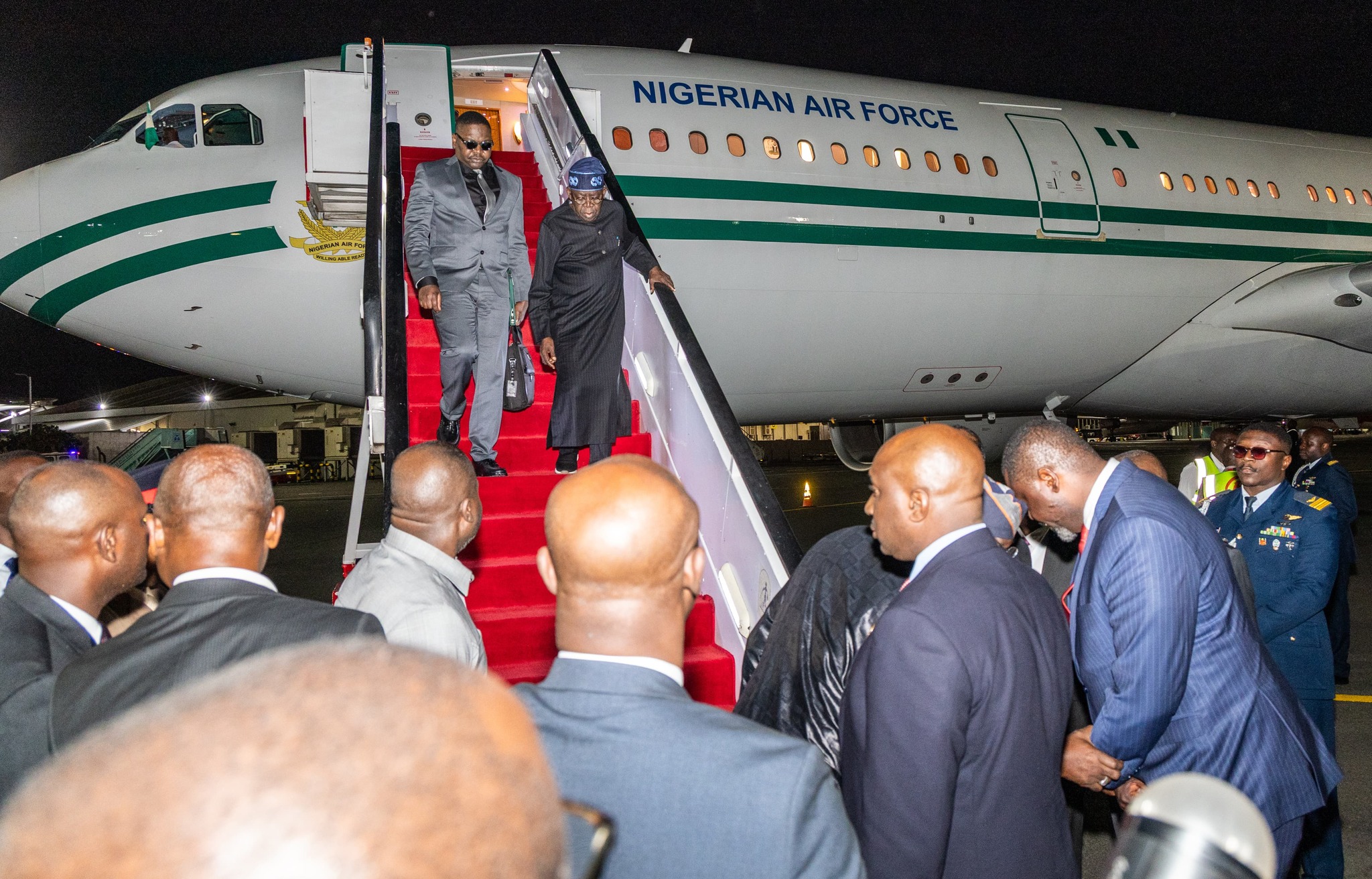 Tinubu Arrives NairobI