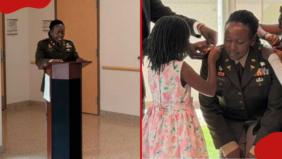 Joy as Kenyan-born US Army officer is officially promoted to rank of Major
