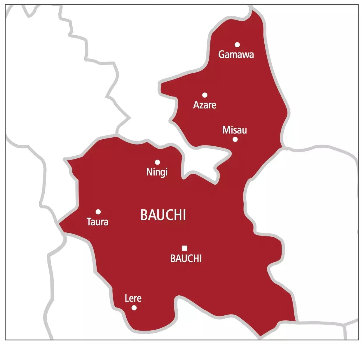 map of bauchi state Dvam56