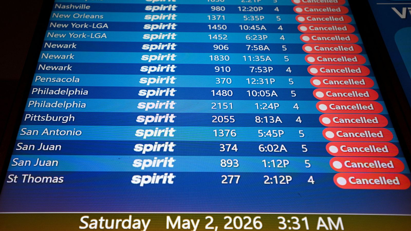 spirit airlines